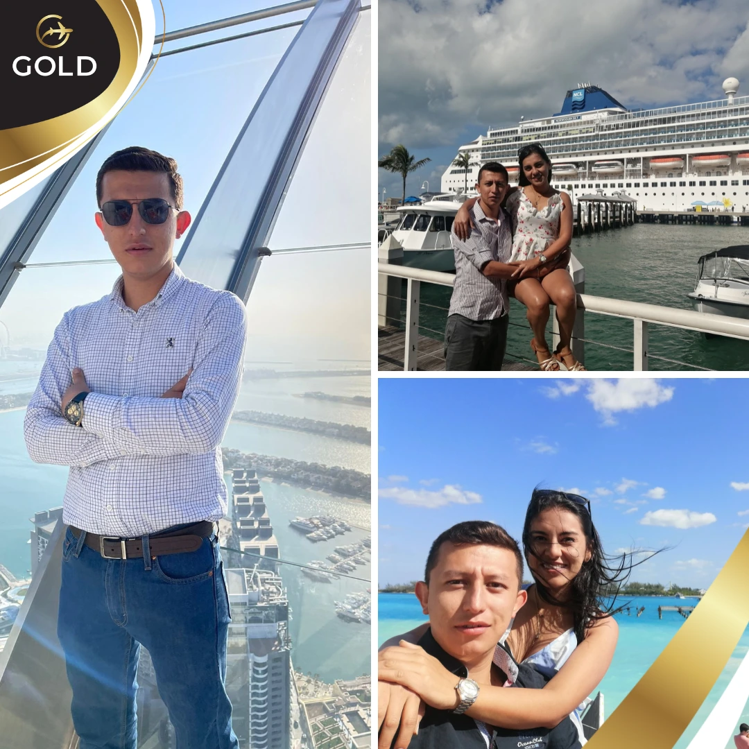 Asesor de Gold Viajes y Experiencias acompañando a un viajero