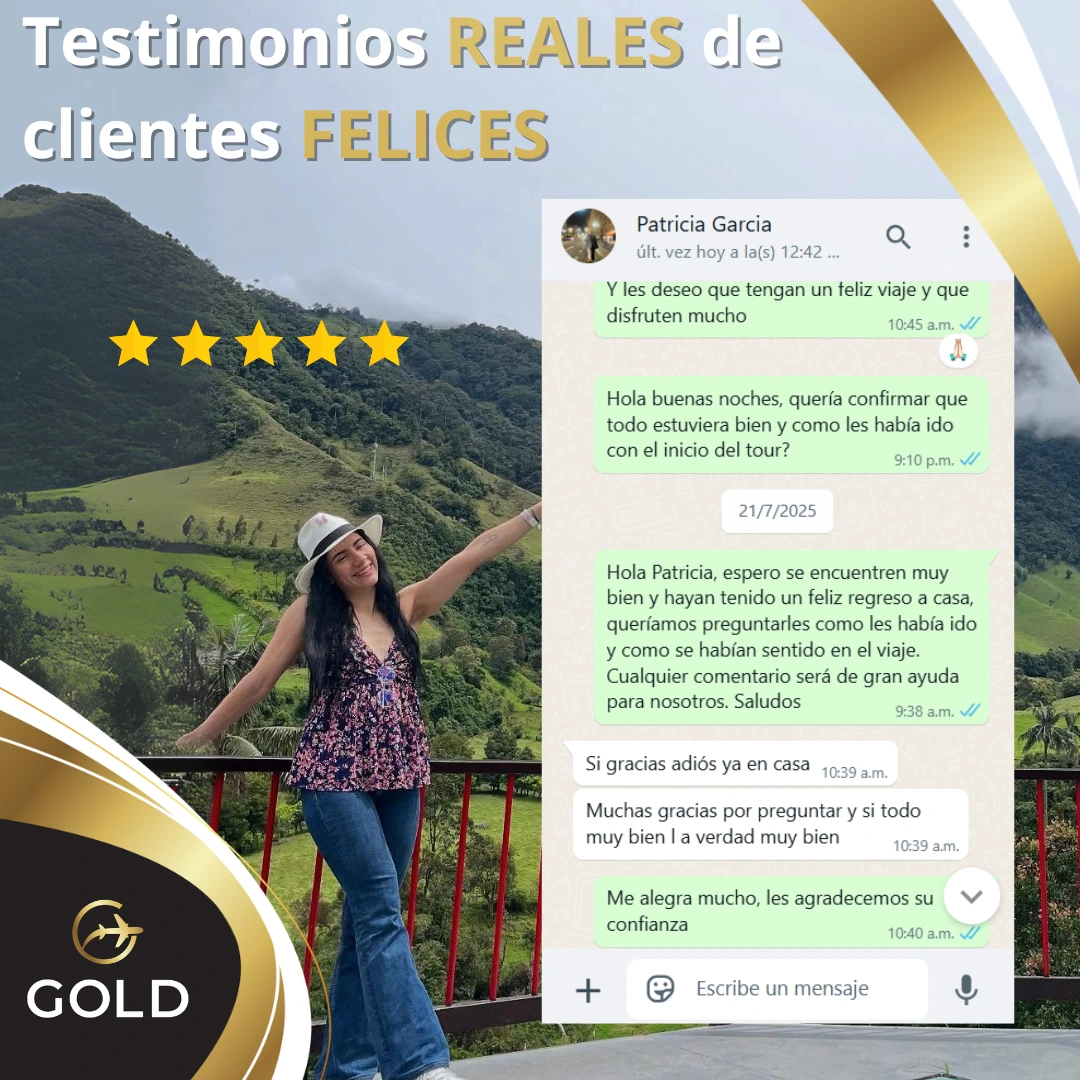 Cliente feliz Gold Viajes y Experiencias
